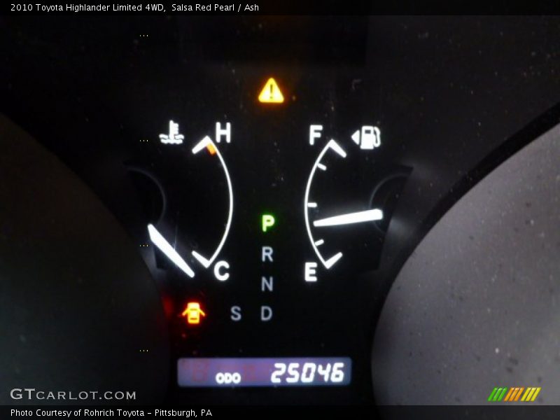 Salsa Red Pearl / Ash 2010 Toyota Highlander Limited 4WD