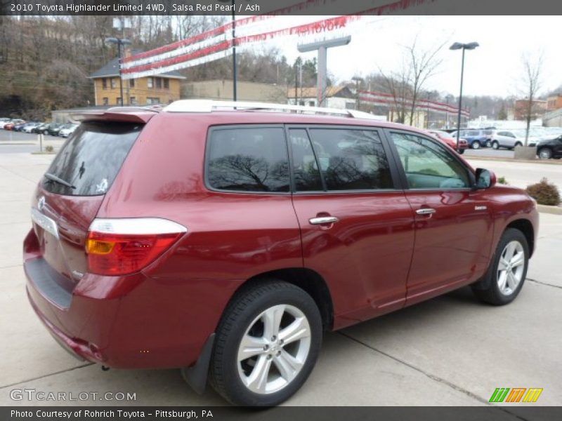Salsa Red Pearl / Ash 2010 Toyota Highlander Limited 4WD