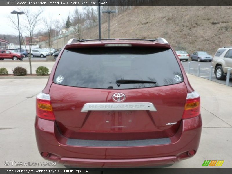Salsa Red Pearl / Ash 2010 Toyota Highlander Limited 4WD