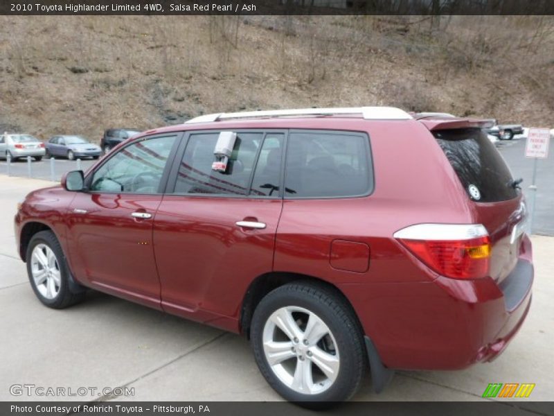 Salsa Red Pearl / Ash 2010 Toyota Highlander Limited 4WD