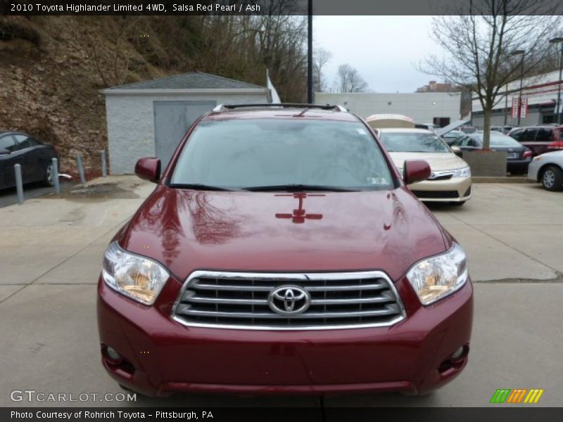 Salsa Red Pearl / Ash 2010 Toyota Highlander Limited 4WD