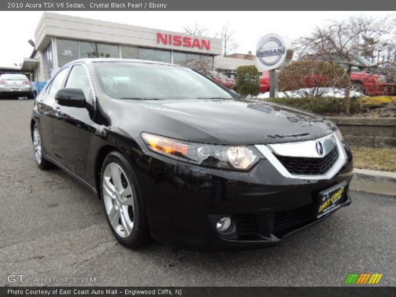 Crystal Black Pearl / Ebony 2010 Acura TSX V6 Sedan