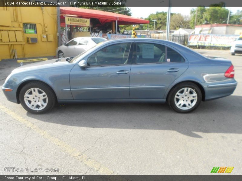 Platinum Blue Metallic / Stone 2004 Mercedes-Benz E 320 Sedan