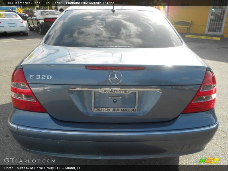 Platinum Blue Metallic / Stone 2004 Mercedes-Benz E 320 Sedan
