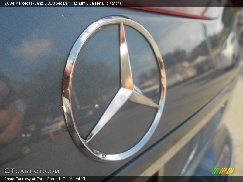 Platinum Blue Metallic / Stone 2004 Mercedes-Benz E 320 Sedan