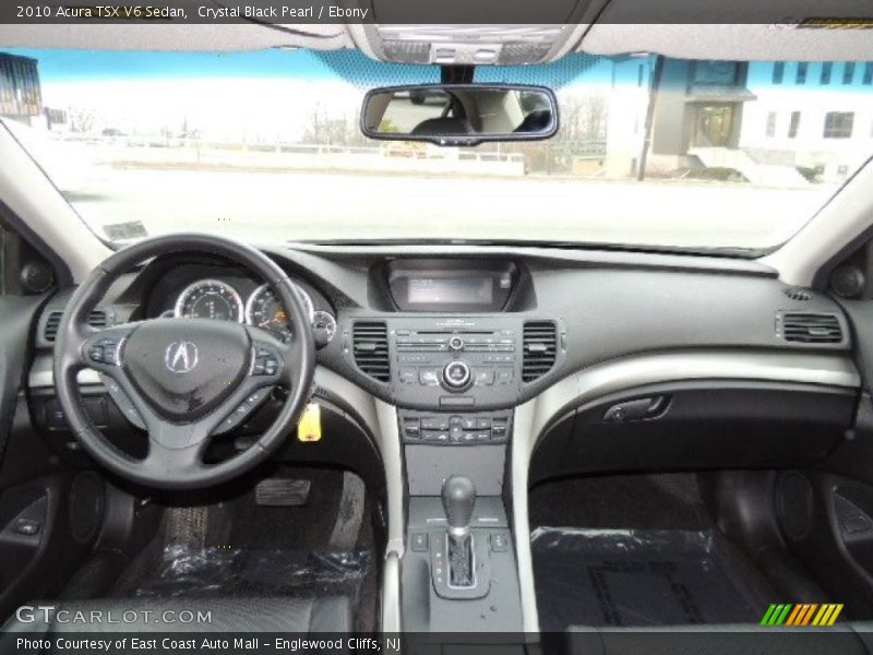 Crystal Black Pearl / Ebony 2010 Acura TSX V6 Sedan