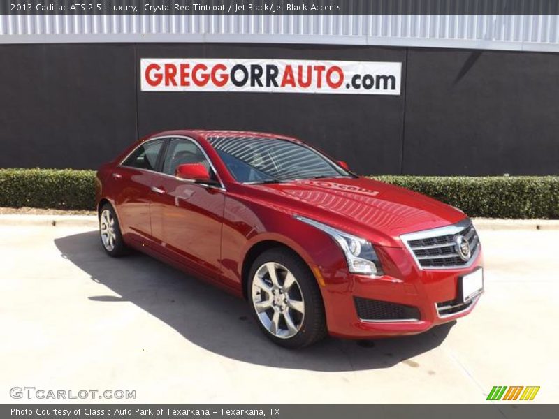 Crystal Red Tintcoat / Jet Black/Jet Black Accents 2013 Cadillac ATS 2.5L Luxury