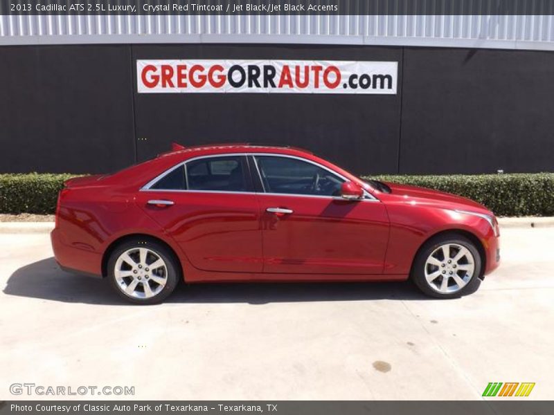 Crystal Red Tintcoat / Jet Black/Jet Black Accents 2013 Cadillac ATS 2.5L Luxury