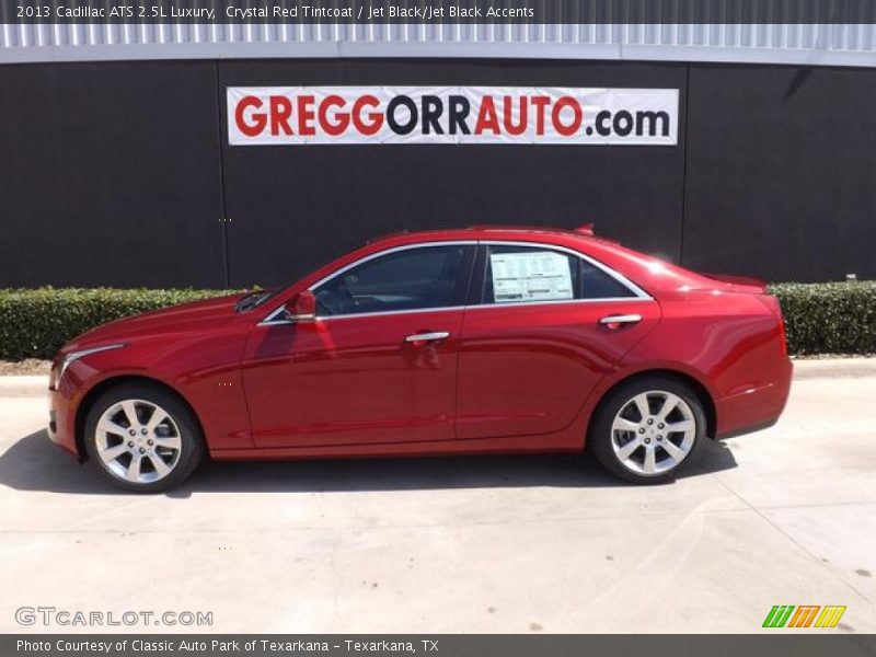 Crystal Red Tintcoat / Jet Black/Jet Black Accents 2013 Cadillac ATS 2.5L Luxury