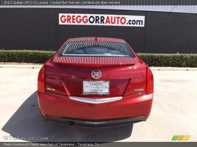 Crystal Red Tintcoat / Jet Black/Jet Black Accents 2013 Cadillac ATS 2.5L Luxury