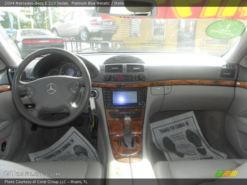 Platinum Blue Metallic / Stone 2004 Mercedes-Benz E 320 Sedan