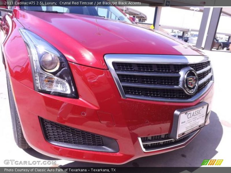 Crystal Red Tintcoat / Jet Black/Jet Black Accents 2013 Cadillac ATS 2.5L Luxury