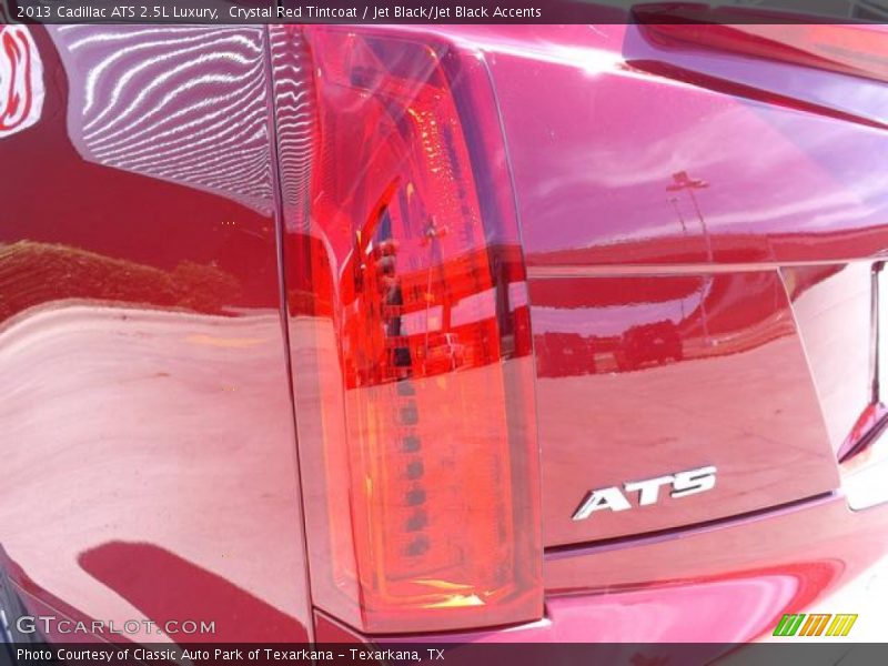 Crystal Red Tintcoat / Jet Black/Jet Black Accents 2013 Cadillac ATS 2.5L Luxury