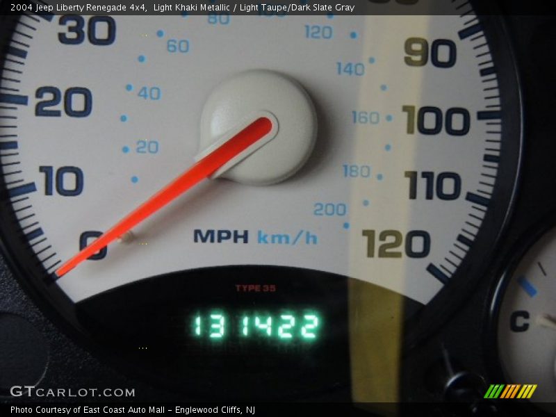 Light Khaki Metallic / Light Taupe/Dark Slate Gray 2004 Jeep Liberty Renegade 4x4