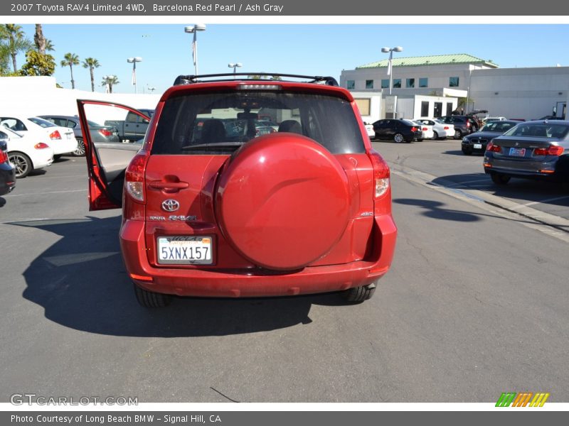 Barcelona Red Pearl / Ash Gray 2007 Toyota RAV4 Limited 4WD