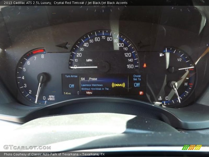 Crystal Red Tintcoat / Jet Black/Jet Black Accents 2013 Cadillac ATS 2.5L Luxury