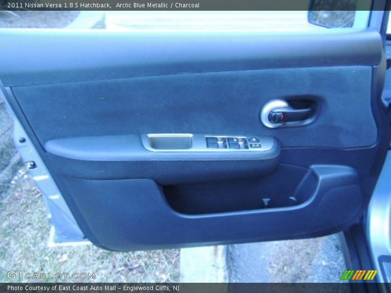 Arctic Blue Metallic / Charcoal 2011 Nissan Versa 1.8 S Hatchback