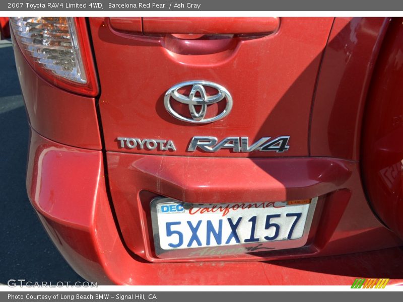 Barcelona Red Pearl / Ash Gray 2007 Toyota RAV4 Limited 4WD