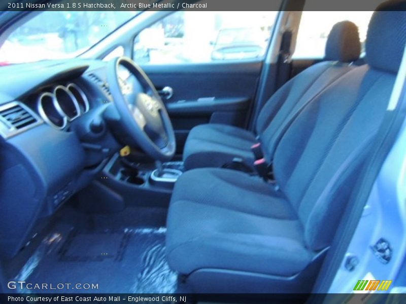 Arctic Blue Metallic / Charcoal 2011 Nissan Versa 1.8 S Hatchback