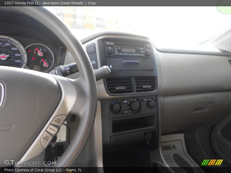 Aberdeen Green Metallic / Gray 2007 Honda Pilot LX