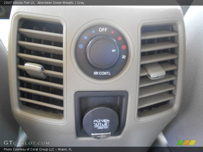 Aberdeen Green Metallic / Gray 2007 Honda Pilot LX