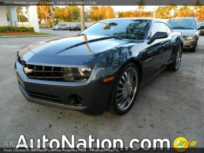 Cyber Gray Metallic / Gray 2011 Chevrolet Camaro LS Coupe