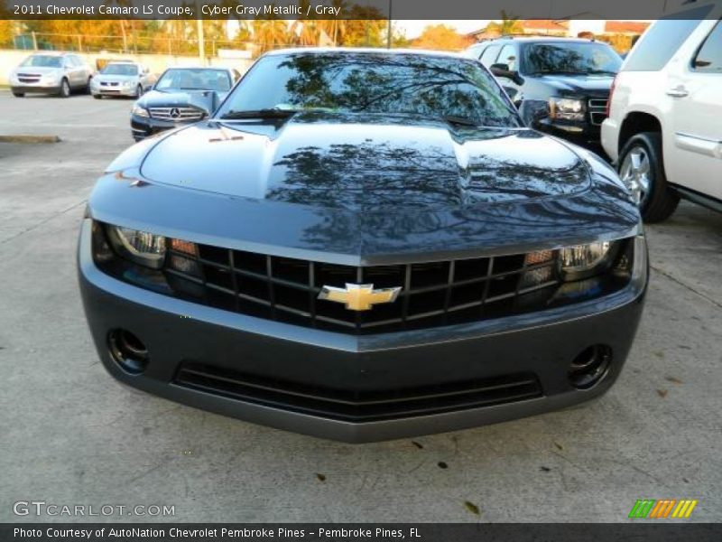 Cyber Gray Metallic / Gray 2011 Chevrolet Camaro LS Coupe