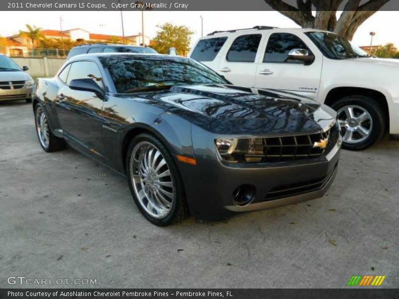 Cyber Gray Metallic / Gray 2011 Chevrolet Camaro LS Coupe