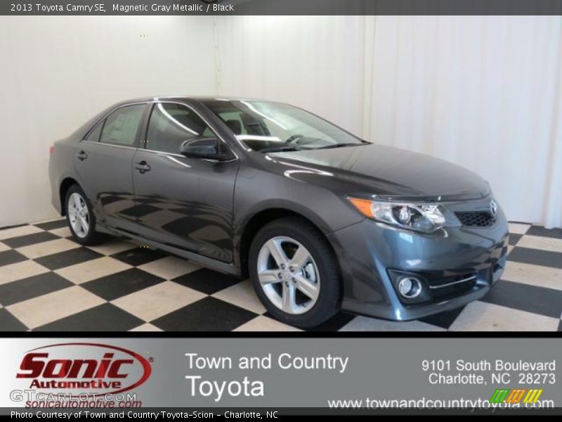 Magnetic Gray Metallic / Black 2013 Toyota Camry SE