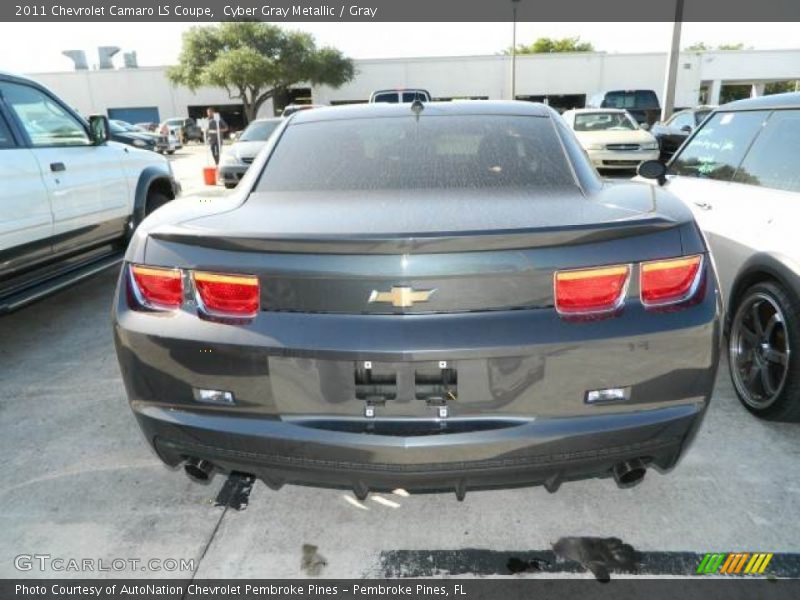 Cyber Gray Metallic / Gray 2011 Chevrolet Camaro LS Coupe