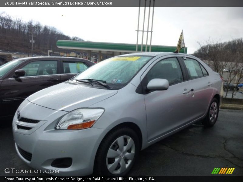 Silver Streak Mica / Dark Charcoal 2008 Toyota Yaris Sedan