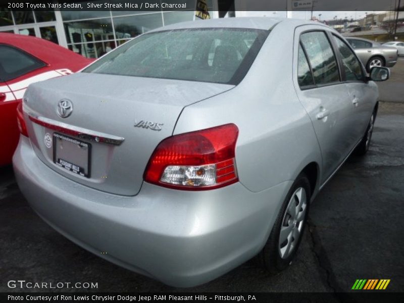 Silver Streak Mica / Dark Charcoal 2008 Toyota Yaris Sedan