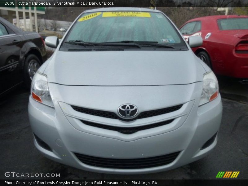 Silver Streak Mica / Dark Charcoal 2008 Toyota Yaris Sedan