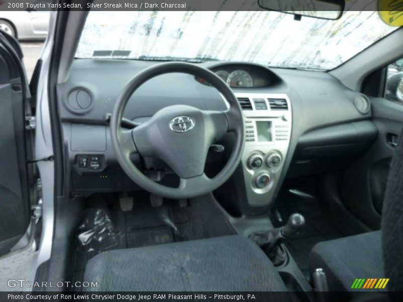 Silver Streak Mica / Dark Charcoal 2008 Toyota Yaris Sedan