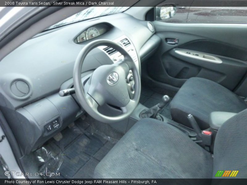 Silver Streak Mica / Dark Charcoal 2008 Toyota Yaris Sedan