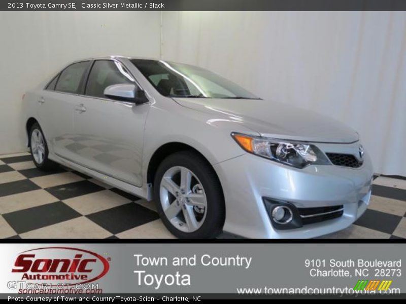 Classic Silver Metallic / Black 2013 Toyota Camry SE