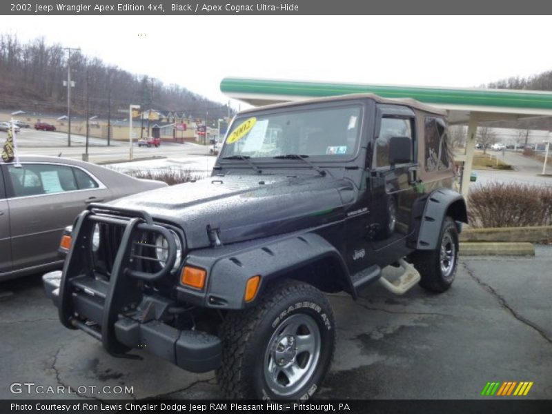 Black / Apex Cognac Ultra-Hide 2002 Jeep Wrangler Apex Edition 4x4