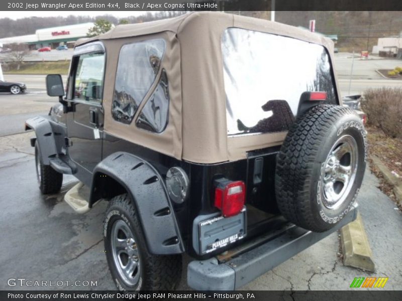 Black / Apex Cognac Ultra-Hide 2002 Jeep Wrangler Apex Edition 4x4
