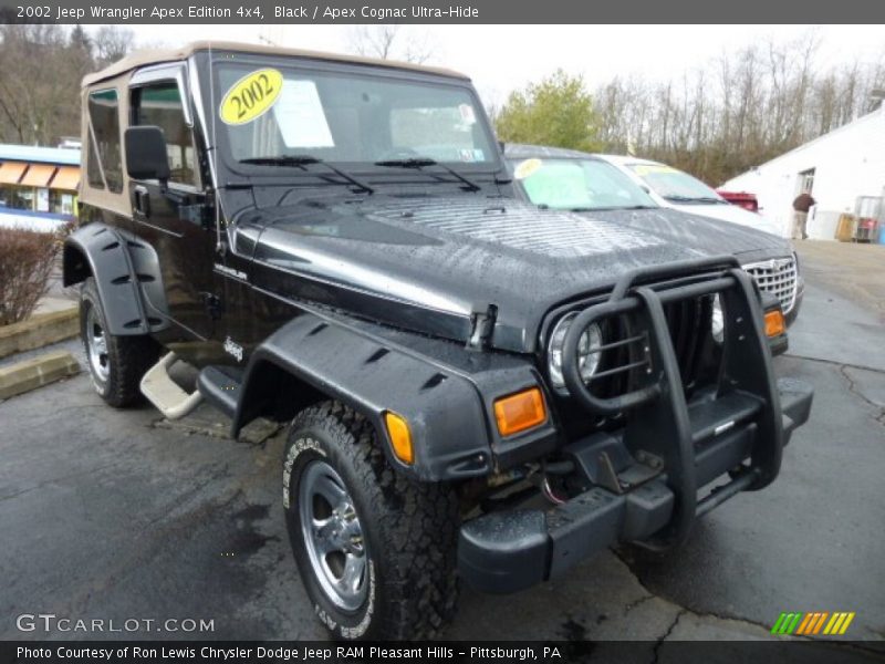 Black / Apex Cognac Ultra-Hide 2002 Jeep Wrangler Apex Edition 4x4