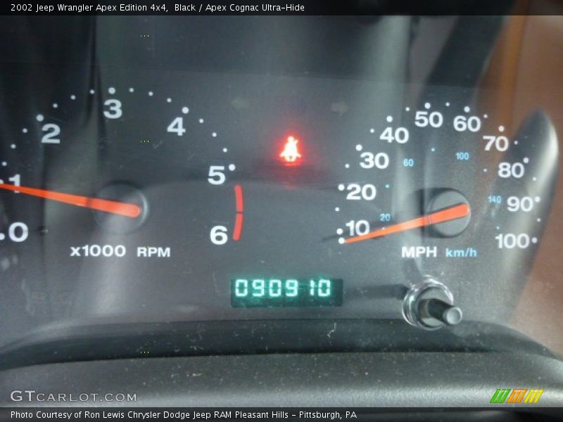Black / Apex Cognac Ultra-Hide 2002 Jeep Wrangler Apex Edition 4x4