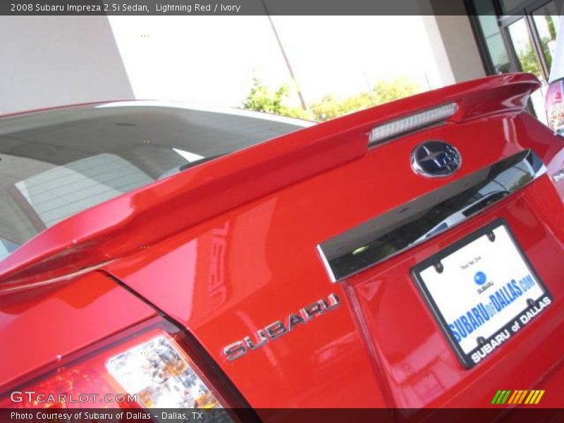 Lightning Red / Ivory 2008 Subaru Impreza 2.5i Sedan
