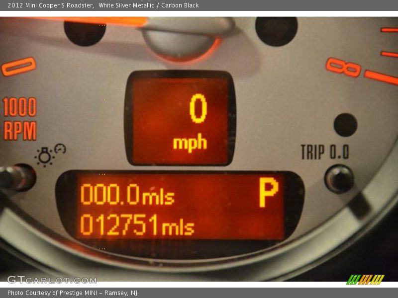 White Silver Metallic / Carbon Black 2012 Mini Cooper S Roadster