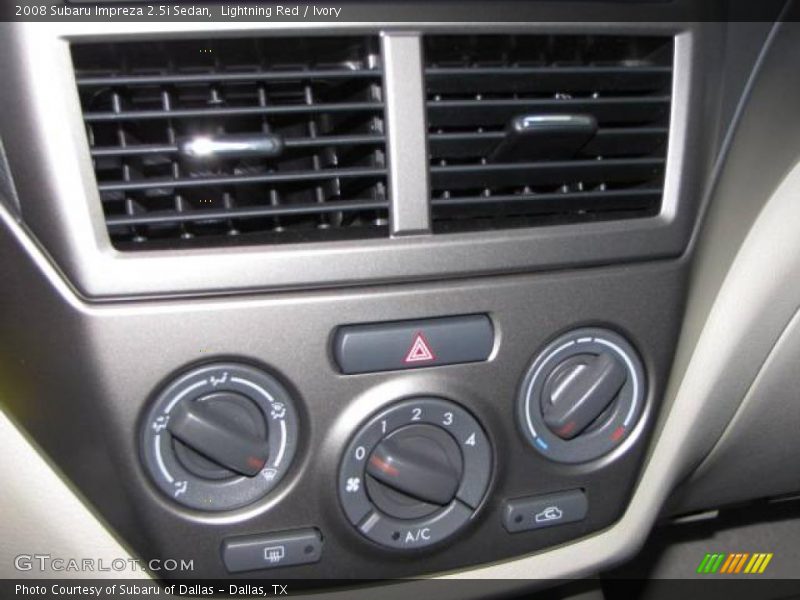 Lightning Red / Ivory 2008 Subaru Impreza 2.5i Sedan