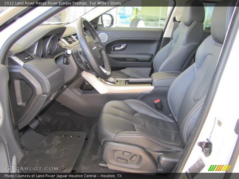 Front Seat of 2012 Range Rover Evoque Prestige