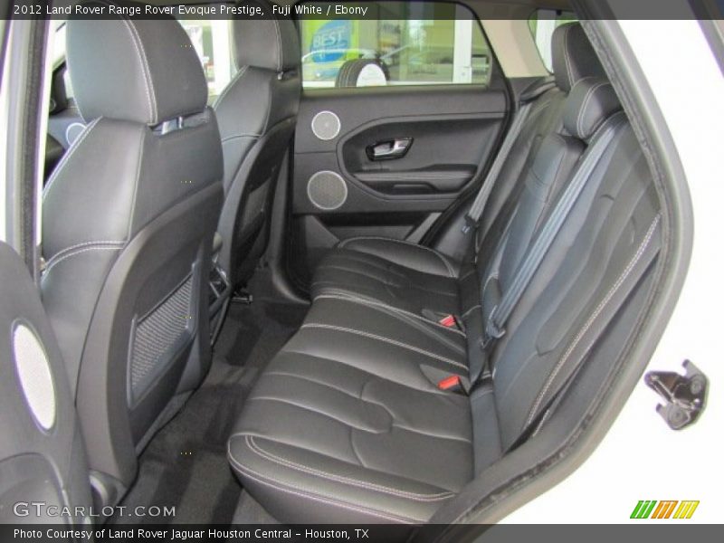 Rear Seat of 2012 Range Rover Evoque Prestige