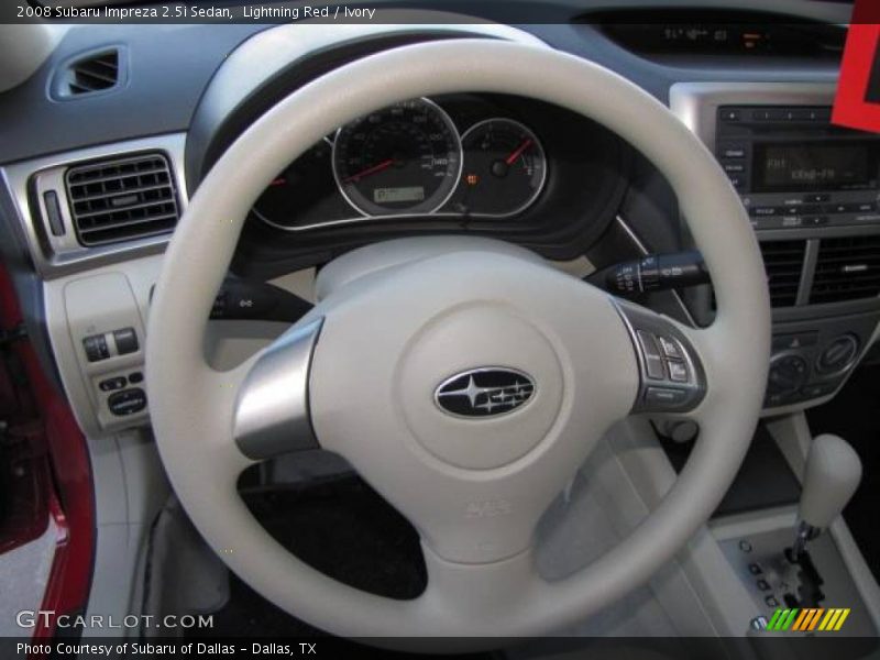 Lightning Red / Ivory 2008 Subaru Impreza 2.5i Sedan