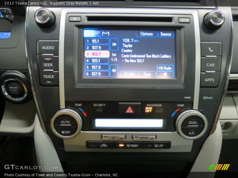 Magnetic Gray Metallic / Ash 2013 Toyota Camry XLE