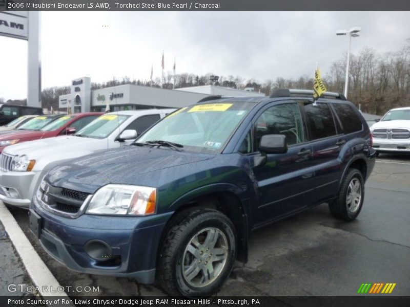 Torched Steel Blue Pearl / Charcoal 2006 Mitsubishi Endeavor LS AWD