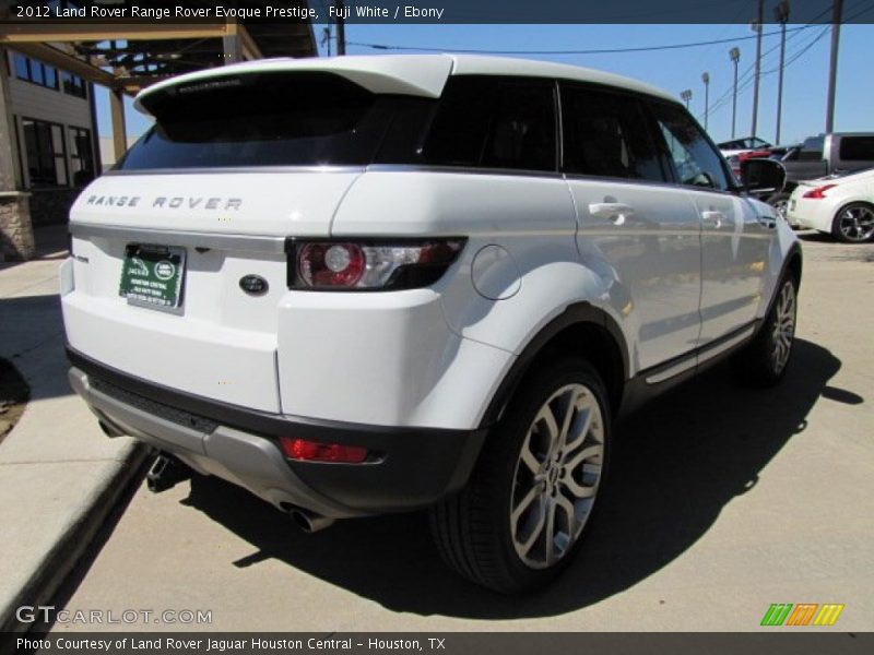 Fuji White / Ebony 2012 Land Rover Range Rover Evoque Prestige