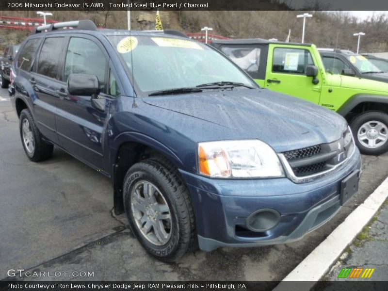 Torched Steel Blue Pearl / Charcoal 2006 Mitsubishi Endeavor LS AWD